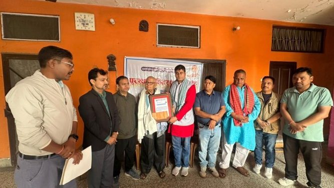 सुदर्शनराज पाण्डे स्मृति पत्रकारिता पुरस्कार गौतम के प्रदान कइल गइल