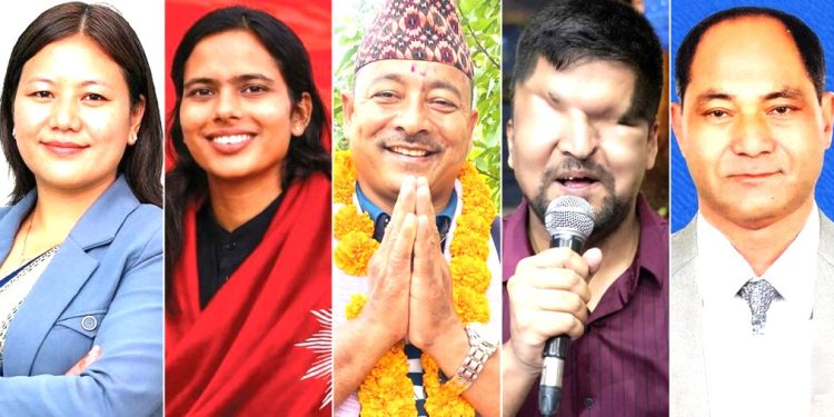 समानुपातिक तर्फ से प्रतिनिधिसभा में ५ गो अपांगता वाला सांसद चुनइलें