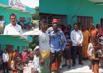 बिन्दबासिनी गाँवपालिका–२ में घरविहीन दलित अउर विपन्न परिवार लोगन द्वारा वार्ड कार्यालय के घेराव