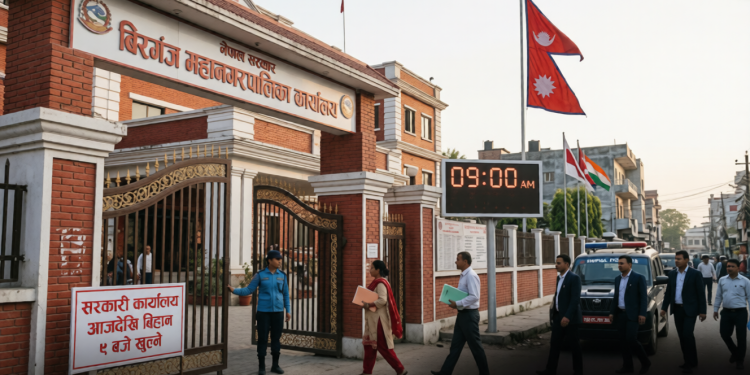 सरकारी दफ्तर आज से बिहानिया 9 बजे खुली