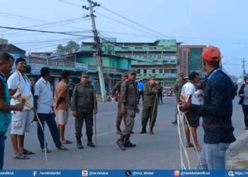 वीरगञ्ज के मुख्य सड़क के केंद्र बिंदु तय करे के काम विहान से शुरू