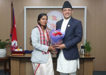 नवनिर्वाचित उपसभामुख रुवीकुमारी ठाकुर पदभार संभाल लीहली