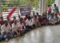सरकारी सूचना आ विज्ञापन वितरण में भेदभाव के खिलाफ पर्सा के पत्रकार लोगन के धरना