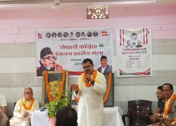 पर्सा में नेपाली कांग्रेस के जिला स्तरीय भेला सम्पन्न
